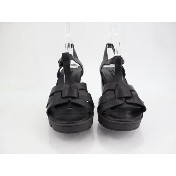 Paul Green Womens Raven Sandals Block Heel Black Leather Size 7.5 UK / 10 US - Picture 2 of 12